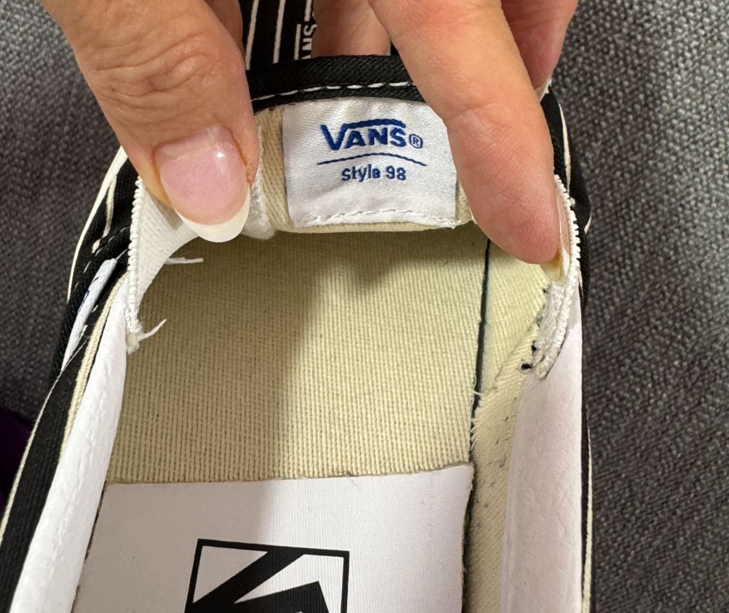 Vans Classic Slip-On 98 DX Anaheim Factory Black White Pinstripe 6
