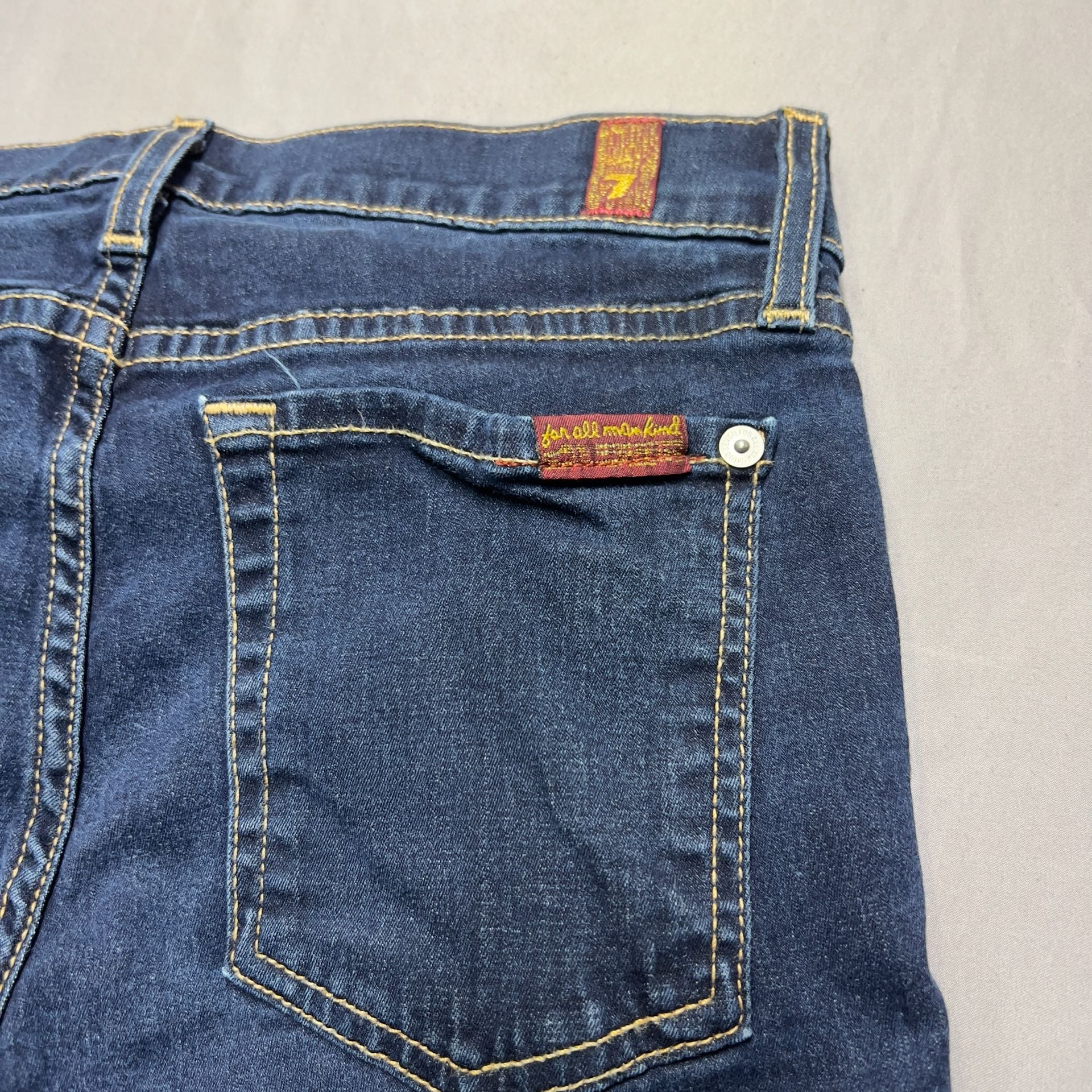 7 For All Mankind The Skinny Jeans Size 28 Dark Wash Denim 7