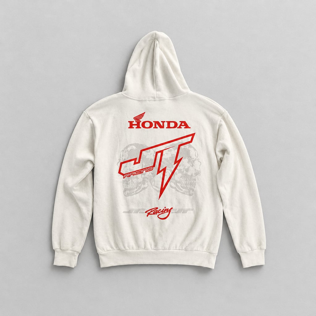 Honda Victory Podium Hoodie Off White Graphic Sweatshirt 4