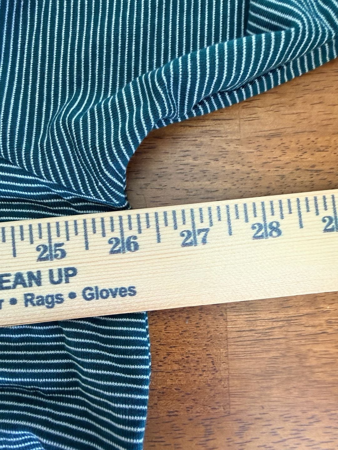 ModCloth Striped 3X Green Rayon Blend Tee Shirt Top 6