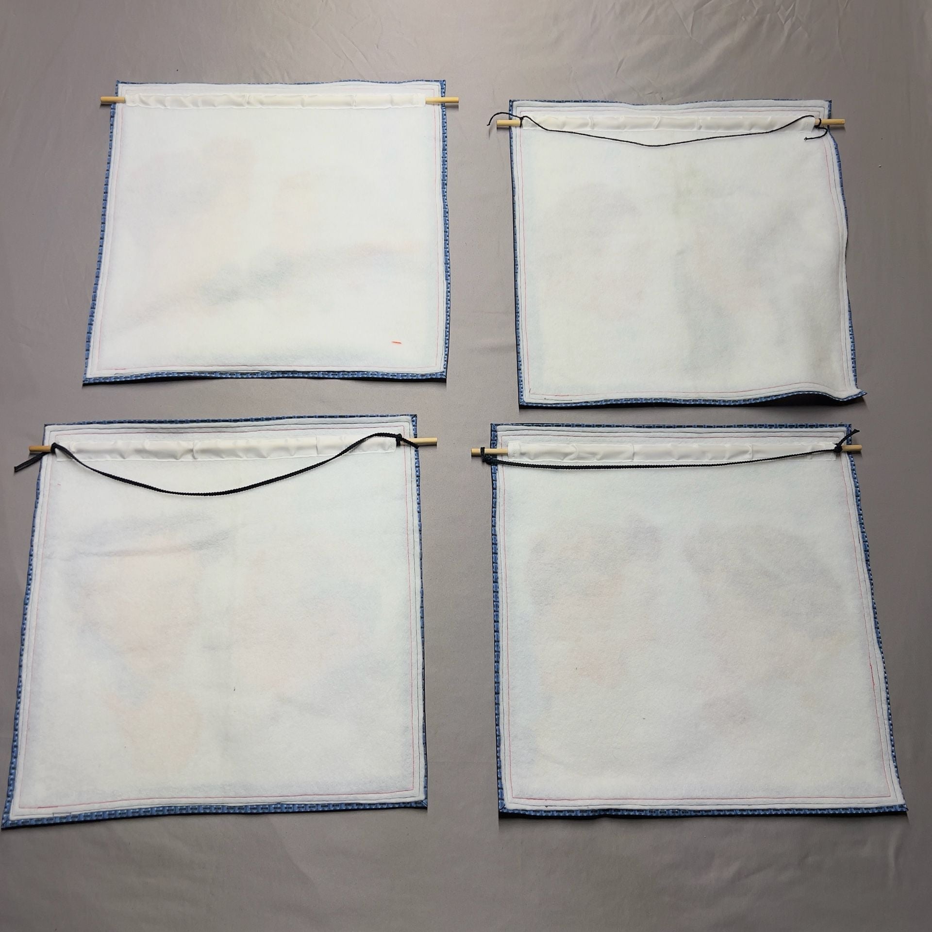 Norman Rockwell Vintage Hanging Wall Tapestry Set Of 4 Hand made From Original 6