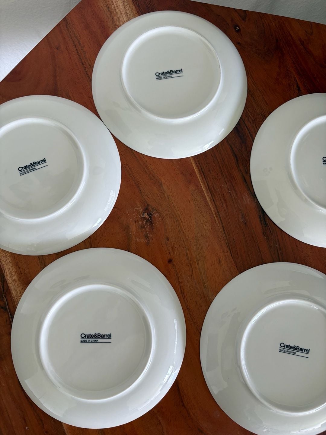 Crate and Barrel Novelty Party Plates 6.5 inches Set of 5 7