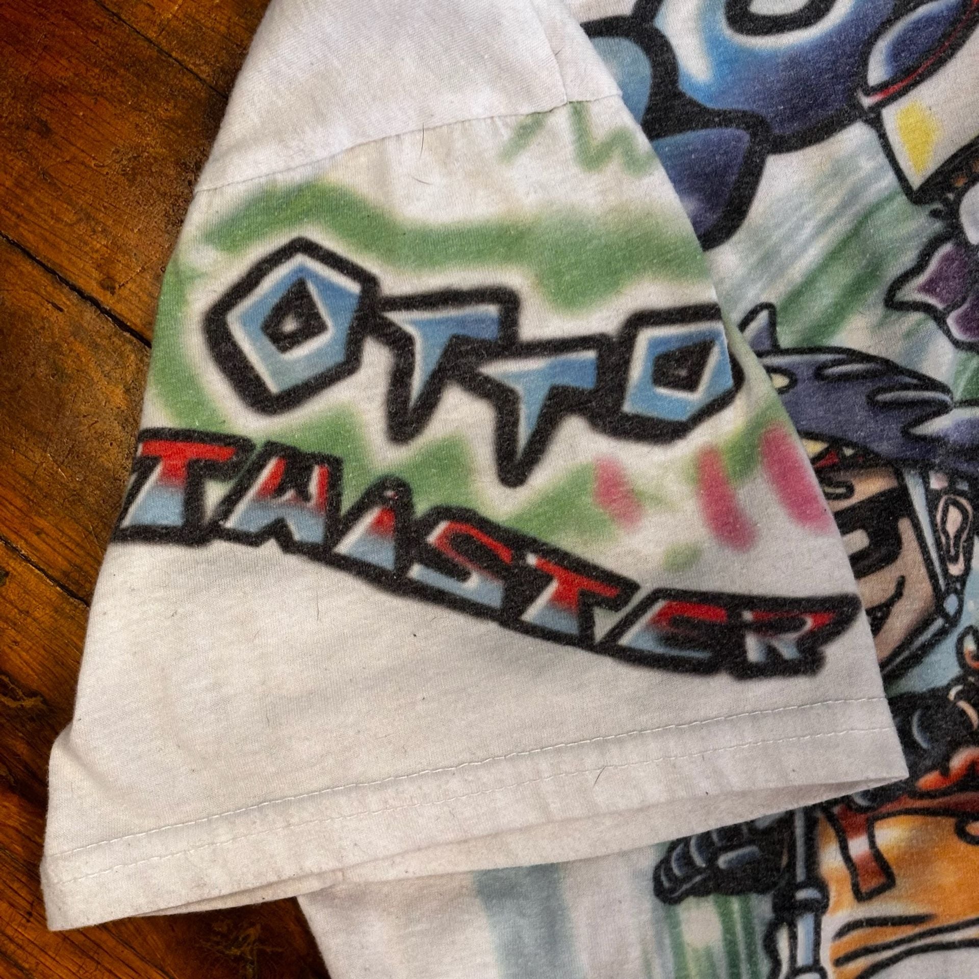 Rare Nickelodeon Rocket Power T-Shirt Size L White All Over Print 4