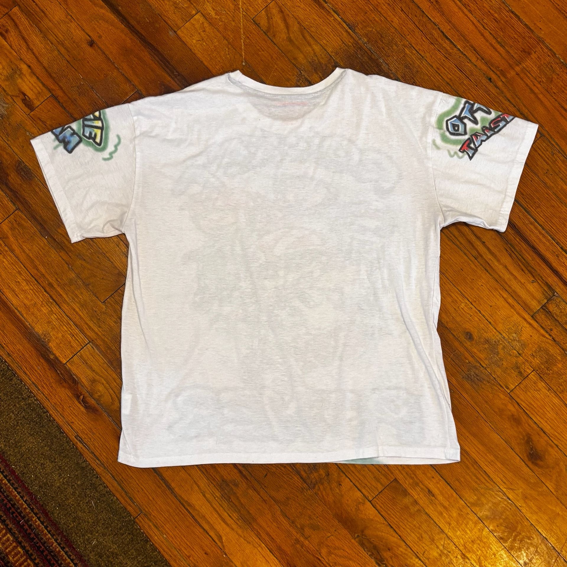 Rare Nickelodeon Rocket Power T-Shirt Size L White All Over Print 6