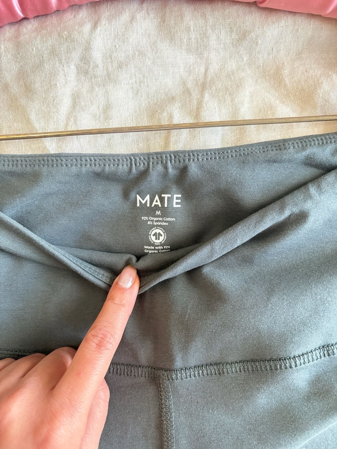 MATE the Label Organic Stretch Biker Short in Forest Size M 6