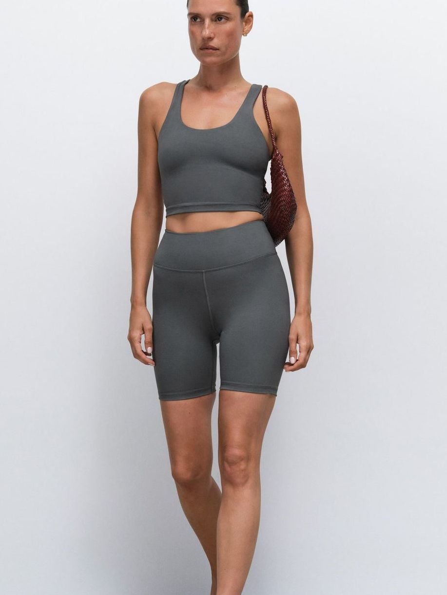 MATE the Label Organic Stretch Biker Short in Forest Size M 2