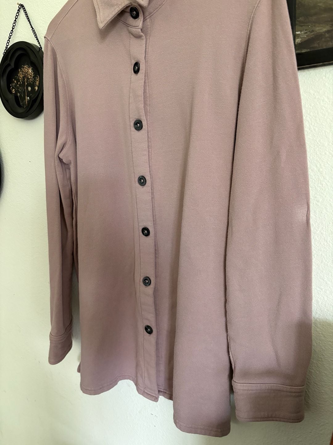 Victoria's Secret Button Up Shirt Size S Pink Long Sleeve 6