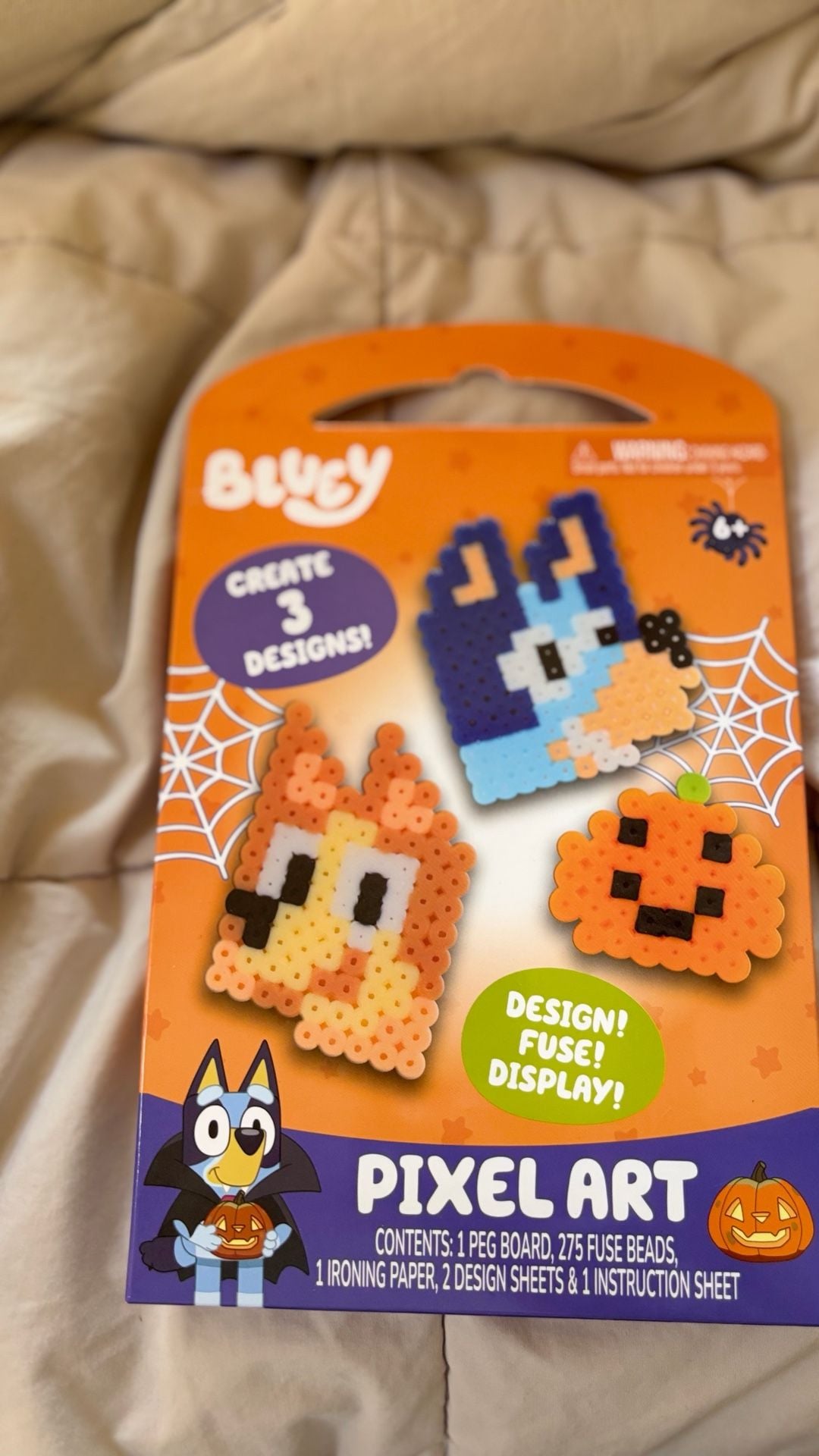 Tara Toy Bluey Halloween Pixel Art Fuse Beads Activity Set New 1