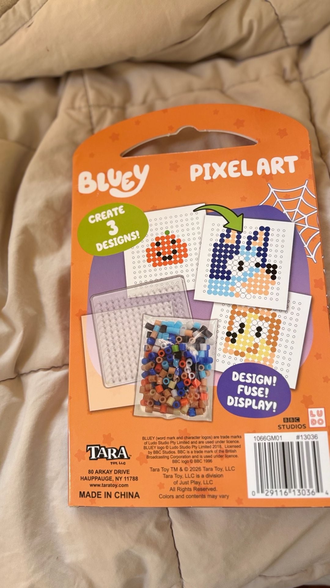 Tara Toy Bluey Halloween Pixel Art Fuse Beads Activity Set New 2