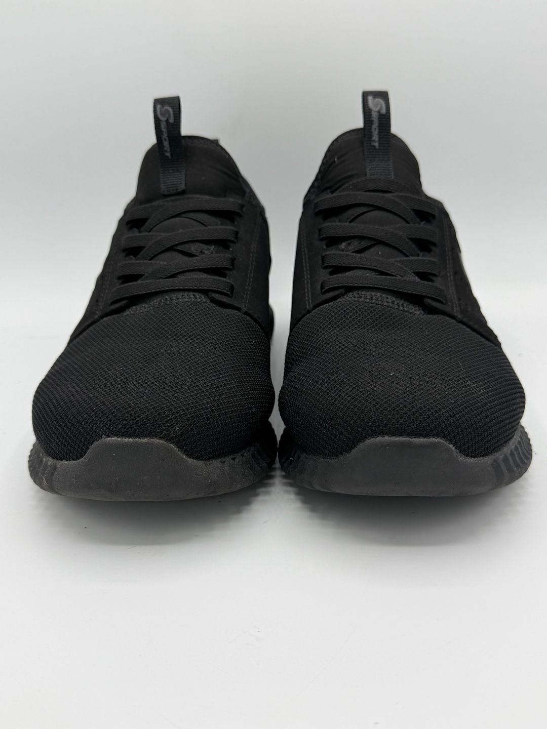 S Sport by Skechers Men’s Size 7 Black Mesh Athletic Sneakers Memory Foam Shoes 3
