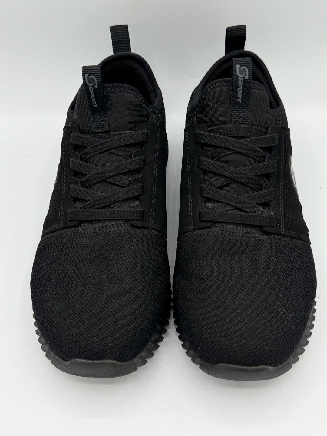 S Sport by Skechers Men’s Size 7 Black Mesh Athletic Sneakers Memory Foam Shoes 4