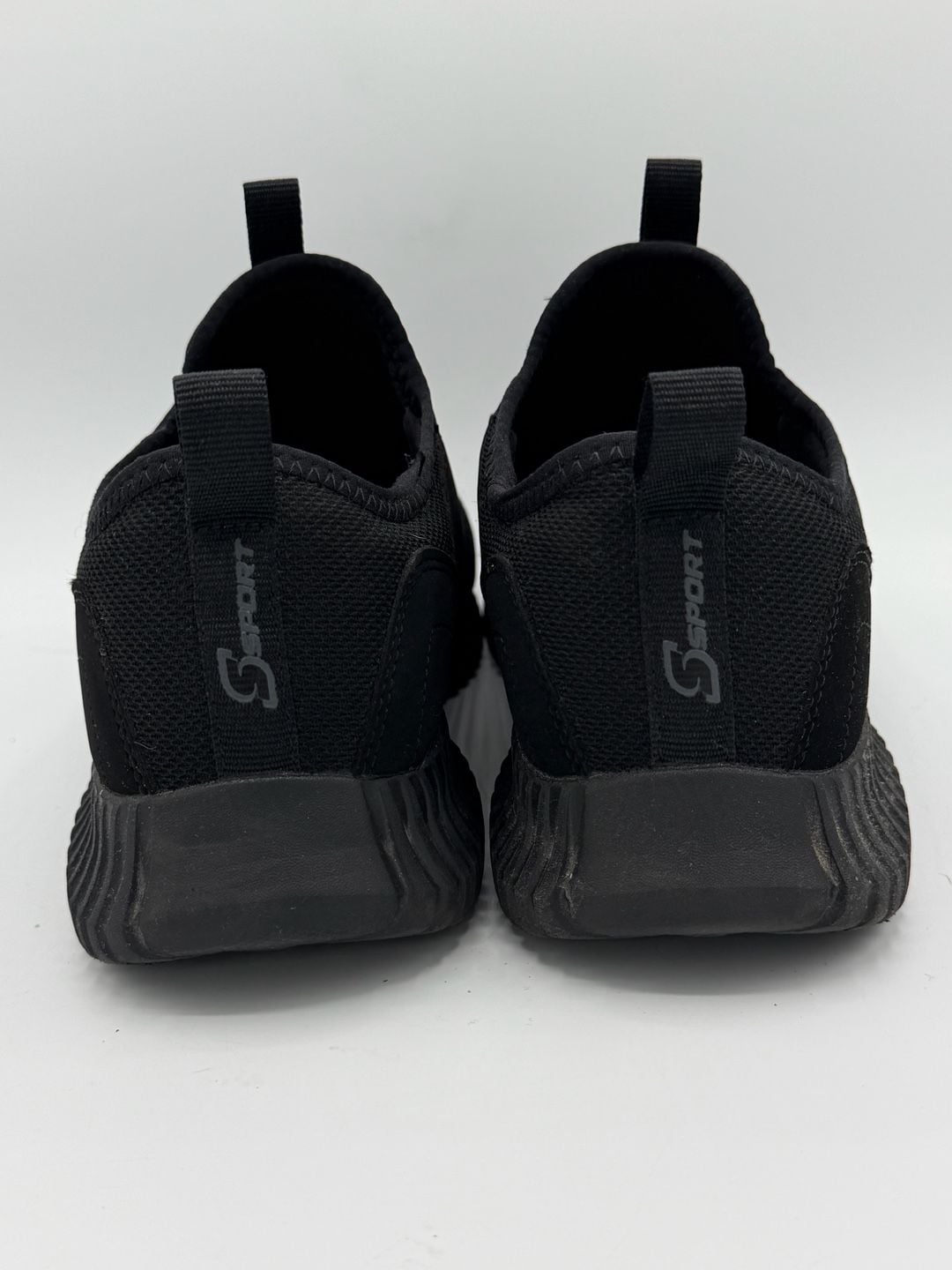 S Sport by Skechers Men’s Size 7 Black Mesh Athletic Sneakers Memory Foam Shoes 7