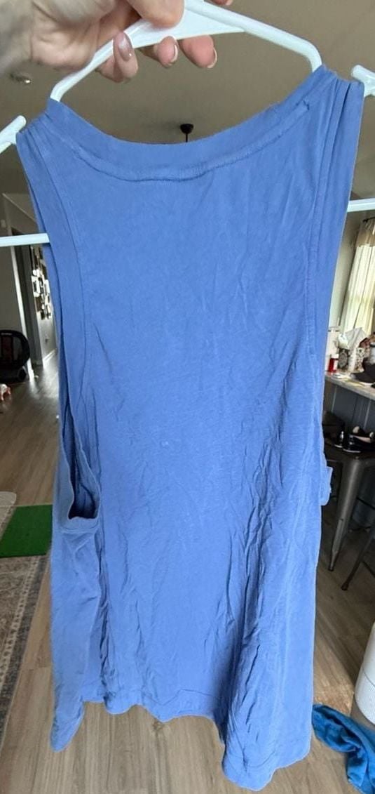 Free People Tank Top Size S Blue Sleeveless 4