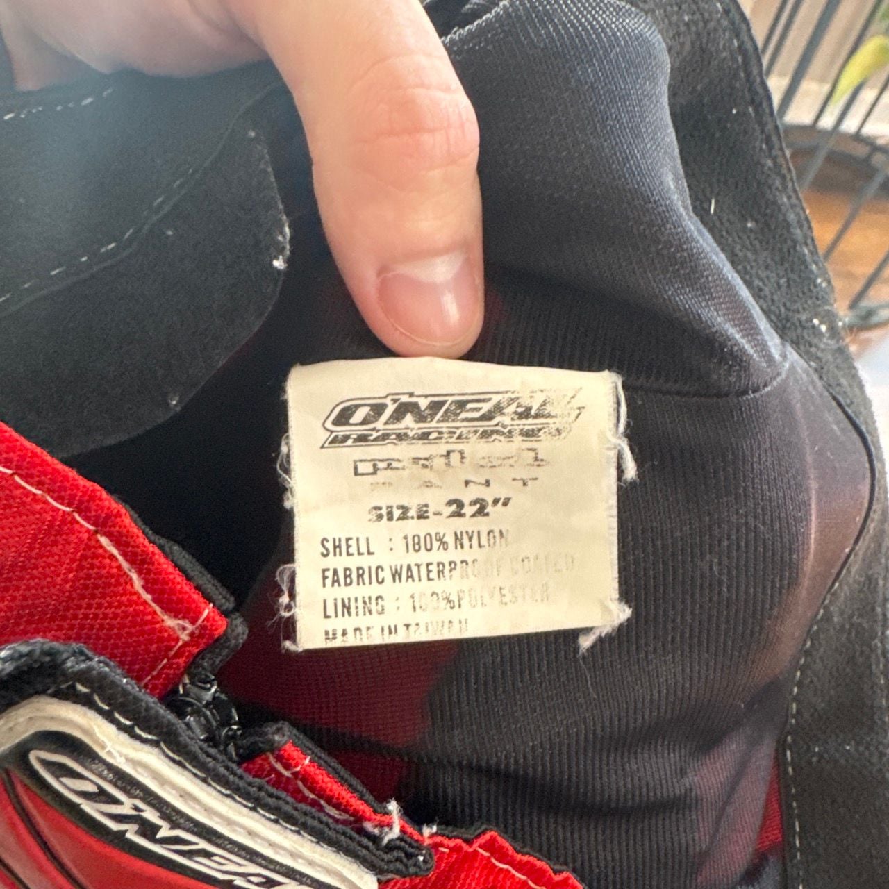 O'Neal Element Motocross Pants Size 24 Black Red 4