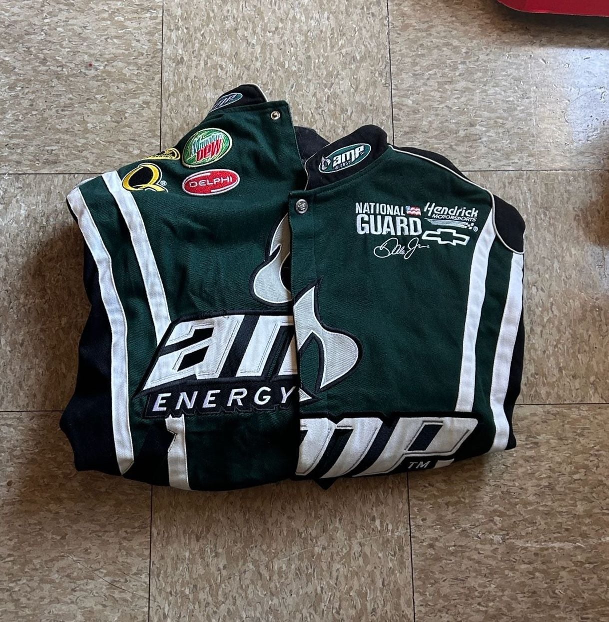Chase Authentics Dale Earnhardt Jr AMP Energy NASCAR Racing Jacket 1