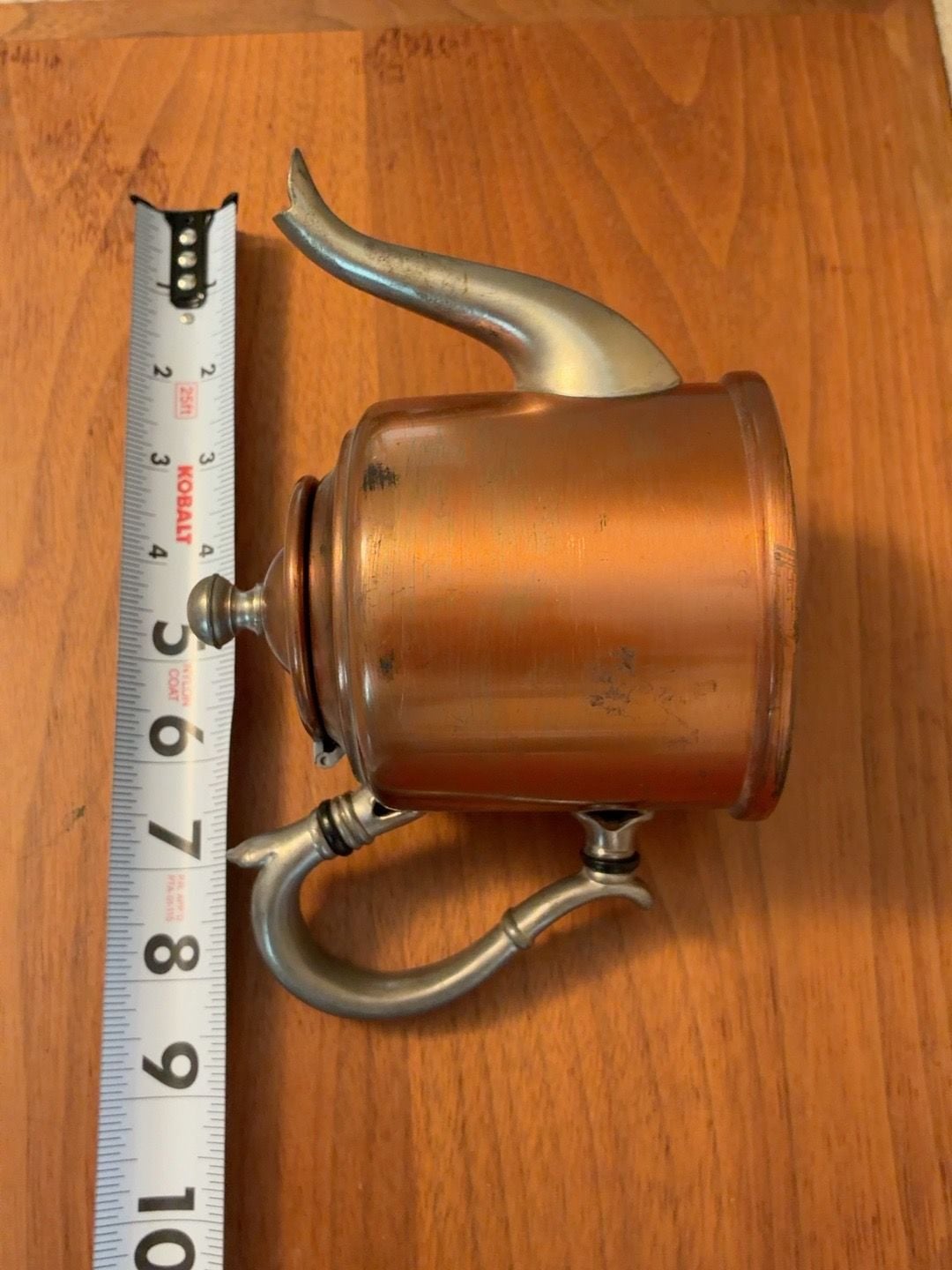 Manning Bowman Old Blue Ribbon Copper Tea Kettle 5