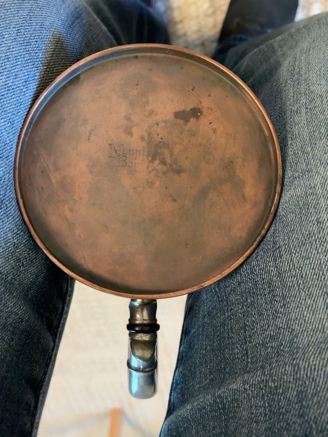Manning Bowman Old Blue Ribbon Copper Tea Kettle 7