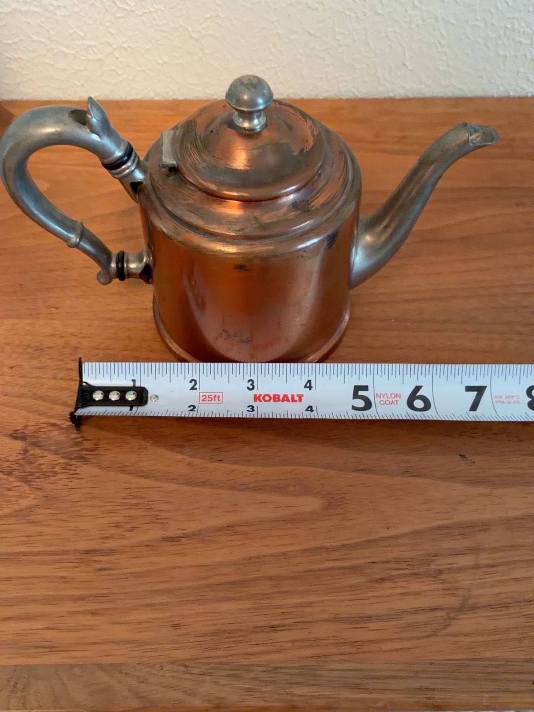 Manning Bowman Old Blue Ribbon Copper Tea Kettle 8