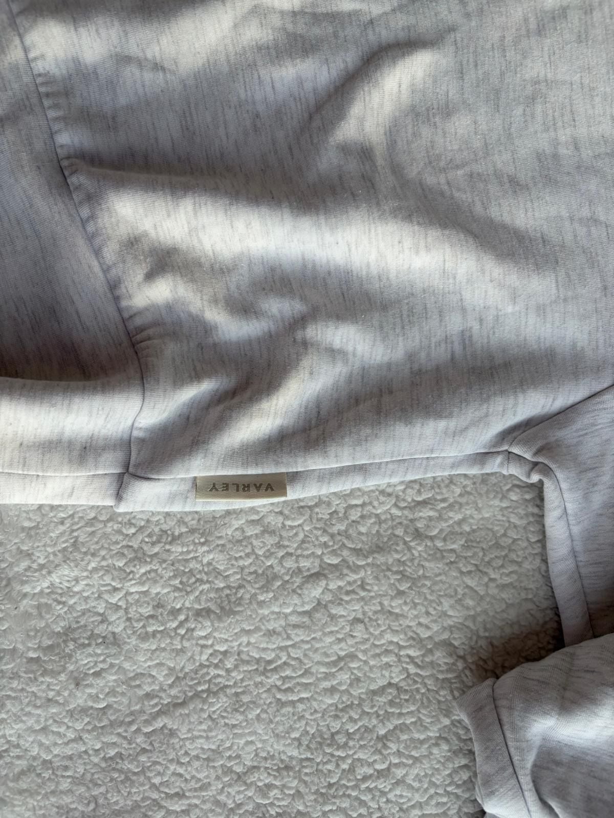 Varley DoubleSoft Pullover Sweatshirt Size S Grey Heather 1/2 Zip 4