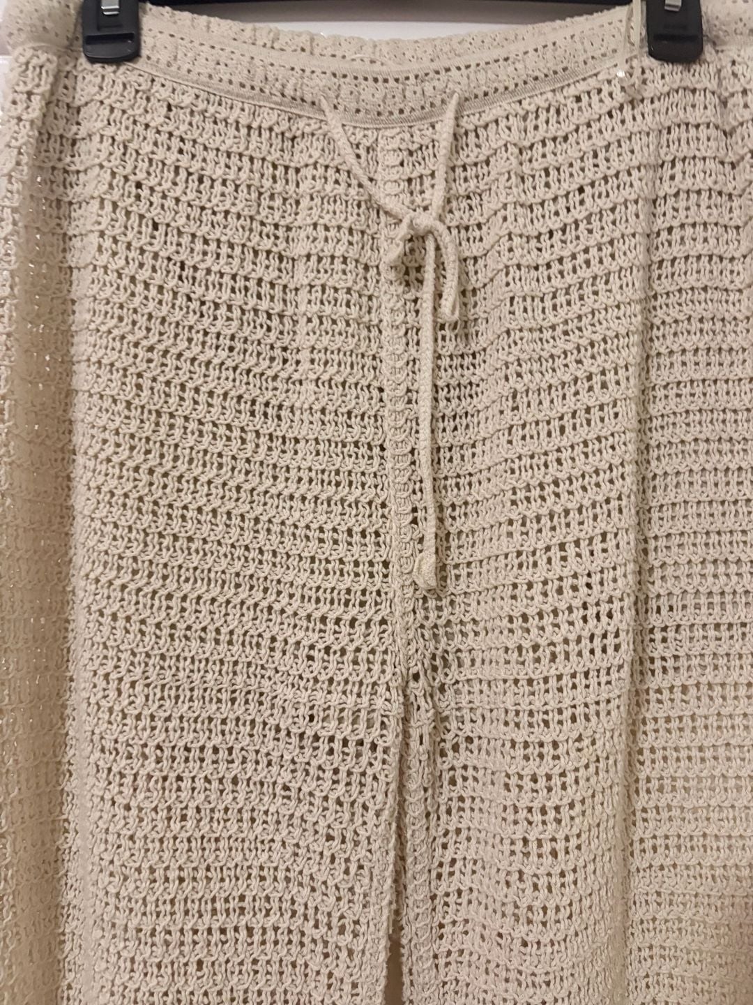 Unbranded Crochet Pants Beige 3