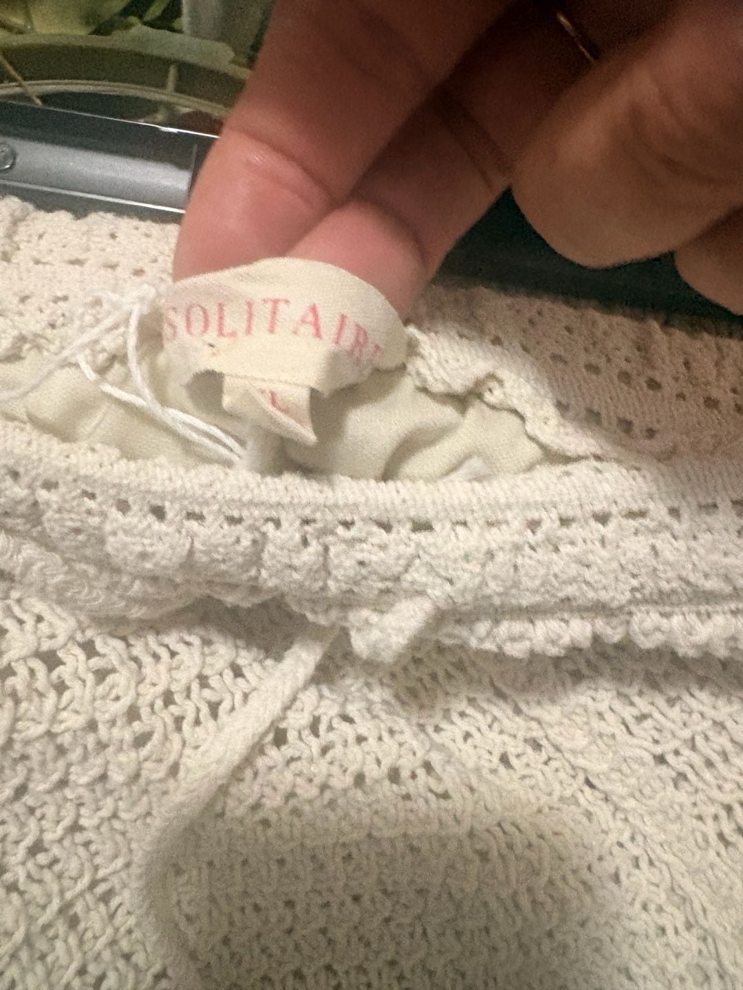 Unbranded Crochet Pants Beige 6