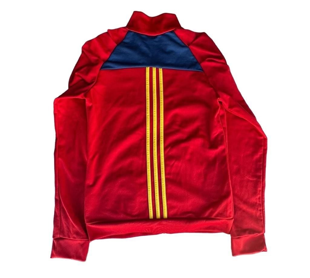 Adidas Spain National Soccer Track Jacket Size S Red Blue 3