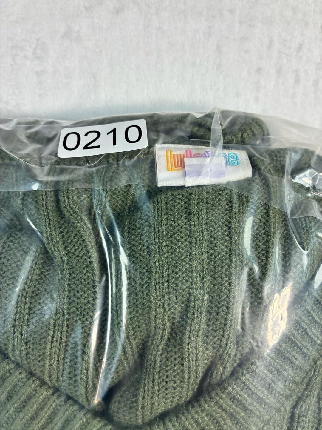 LuLaRoe Sweater Size L Green Ribbed V-Neck Pullover 7