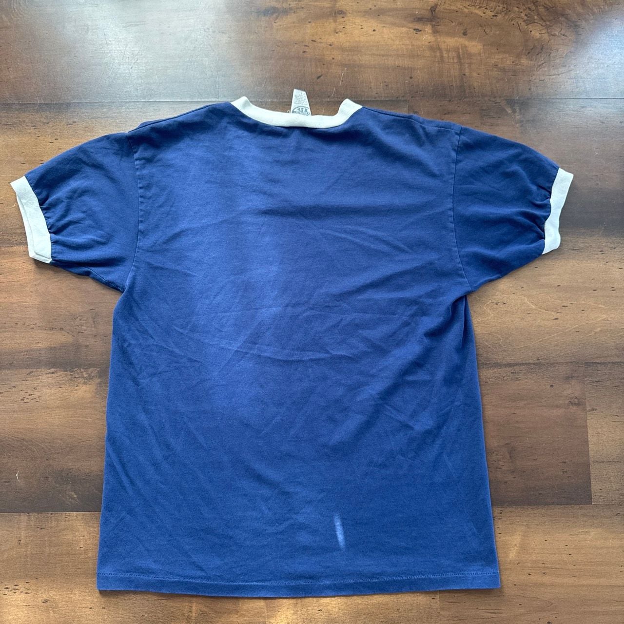 Vintage Red Sox V-Neck Ringer T-Shirt Size L Blue 7