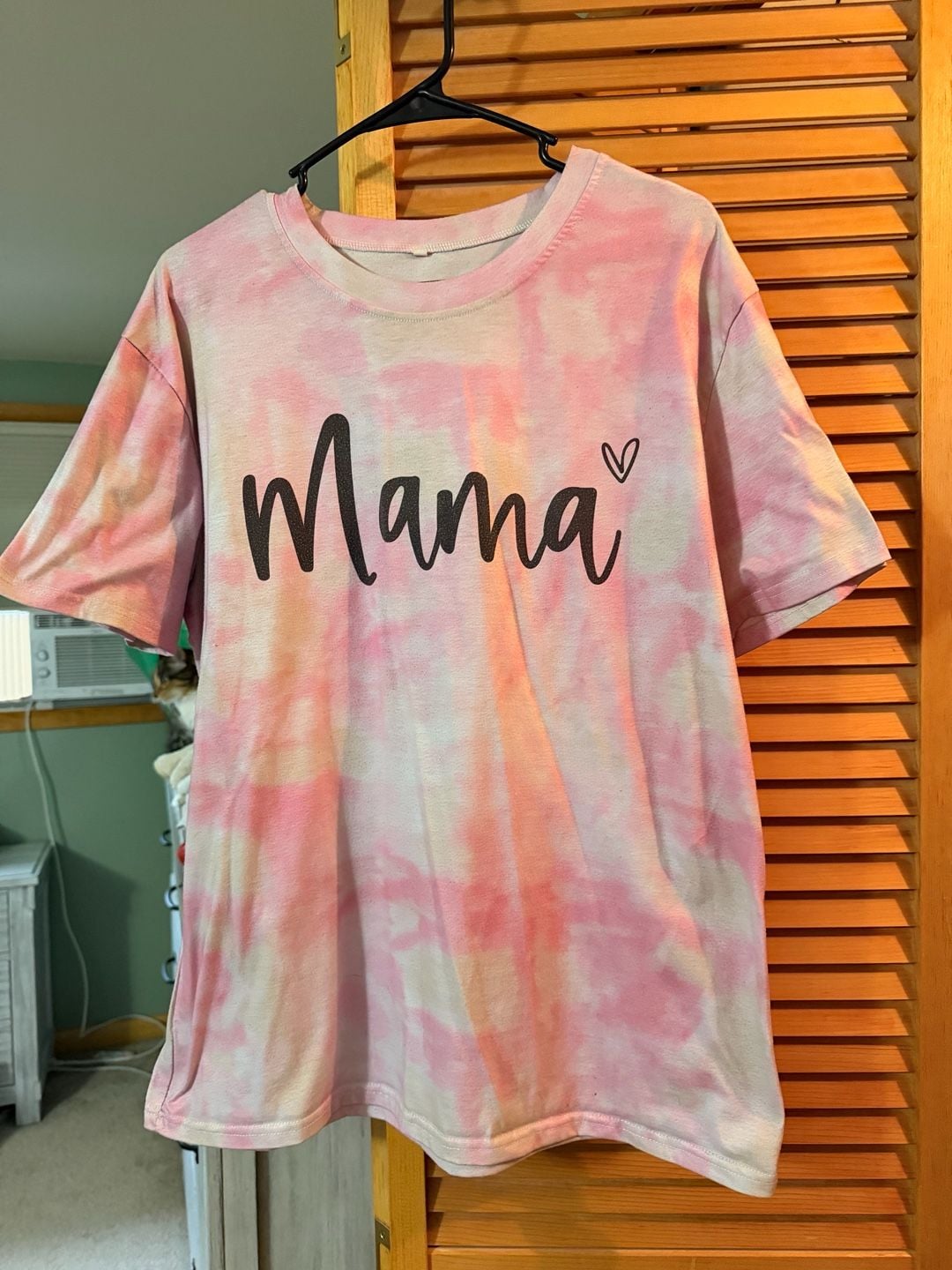 Mama Graphic Tie Dye T-Shirt Size XL Pink Short Sleeve 2