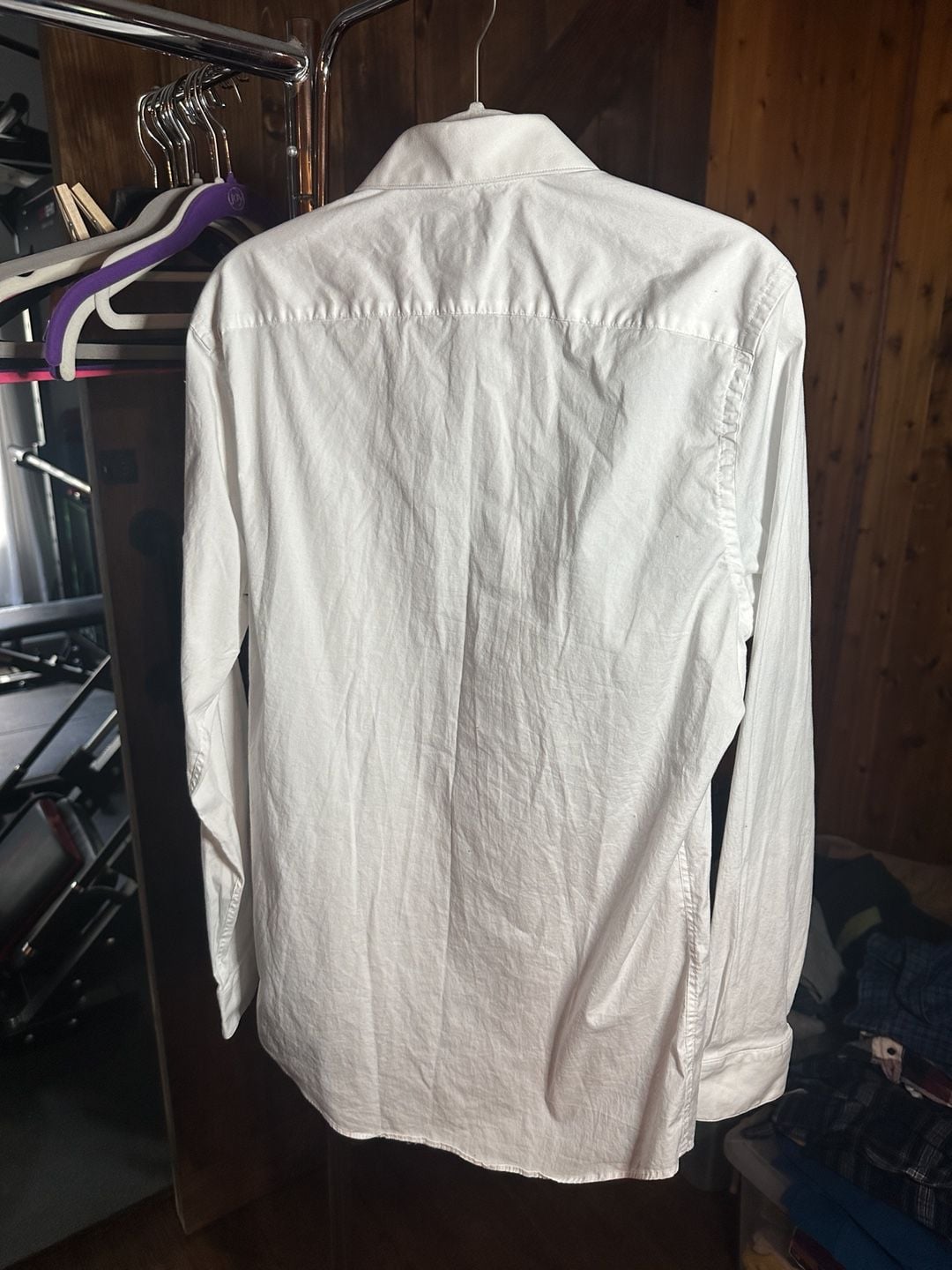 Apt. 9 Premier Flex Slim Fit Dress Shirt Size 14-14.5 32/33 White 4