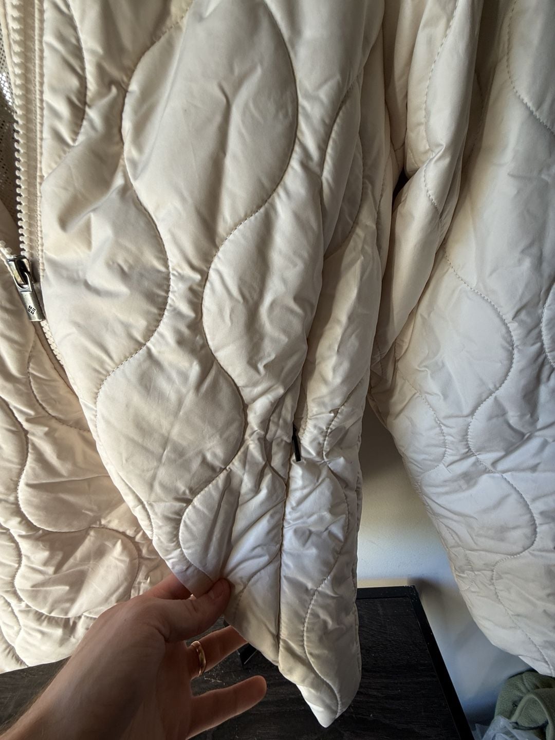 Columbia Omni-Heat Women’s White Puffer Quilted Winter Coat XS 5