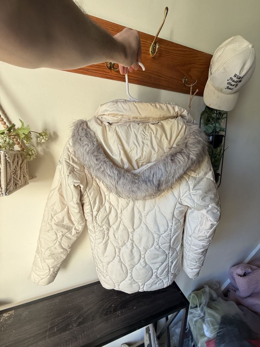 Columbia Omni-Heat Women’s White Puffer Quilted Winter Coat XS 6