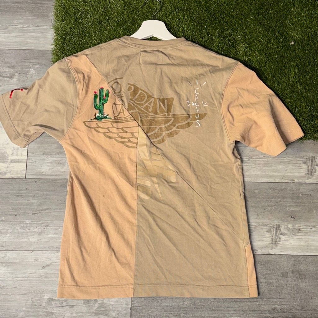 Jordan x Travis Scott Cactus Jack T-Shirt Tan 2