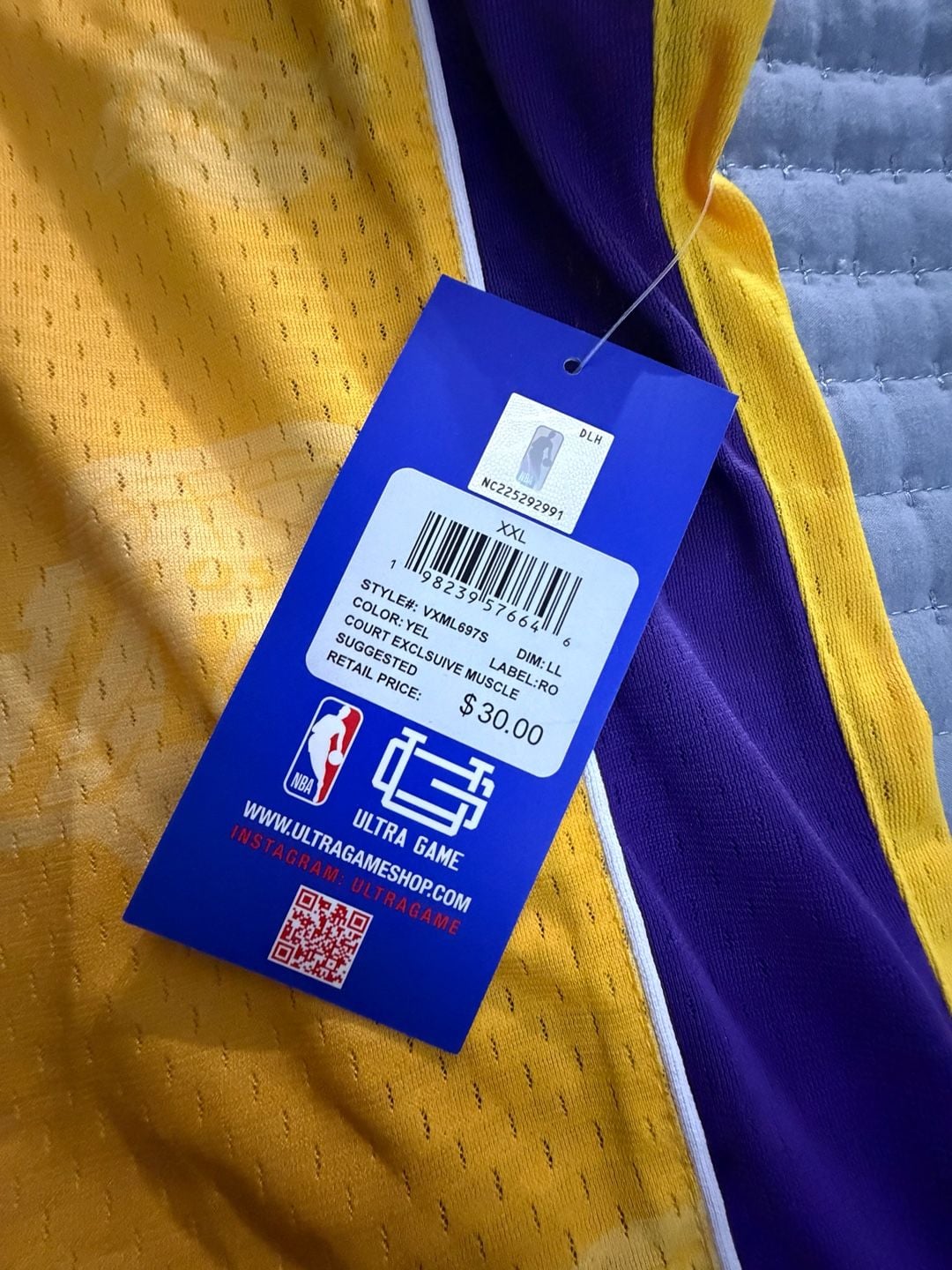 Los Angeles Lakers Jersey Size XXL 6