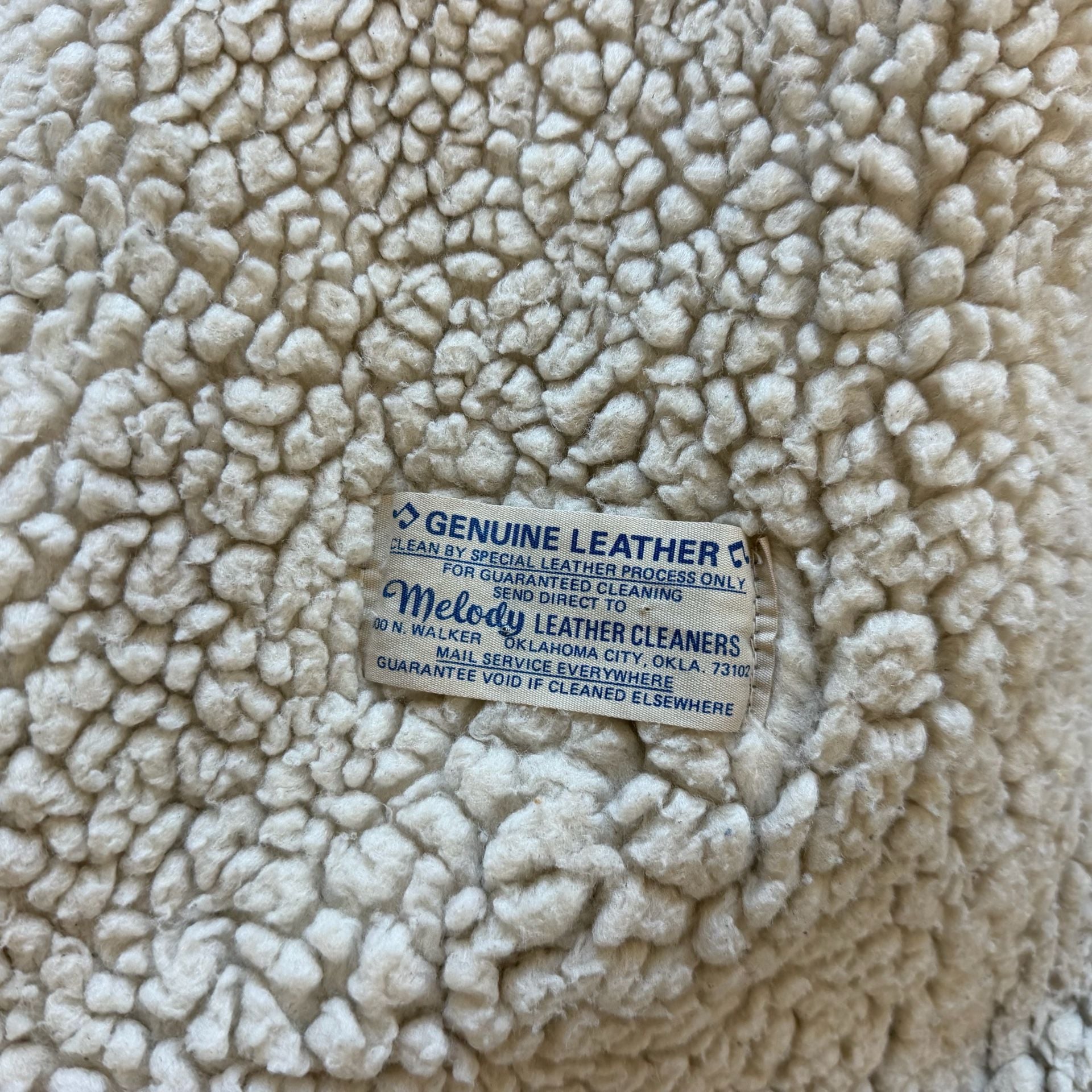 60s/70s Pioneer Wear Cowhide Suede Sherpa Jacket - Sz L 6