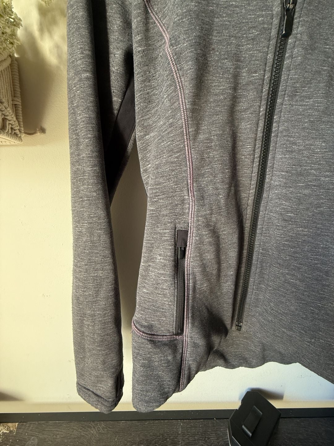 Athleta Full Zip Hooded Jacket Size XXS Gray Fleece Athletic 5