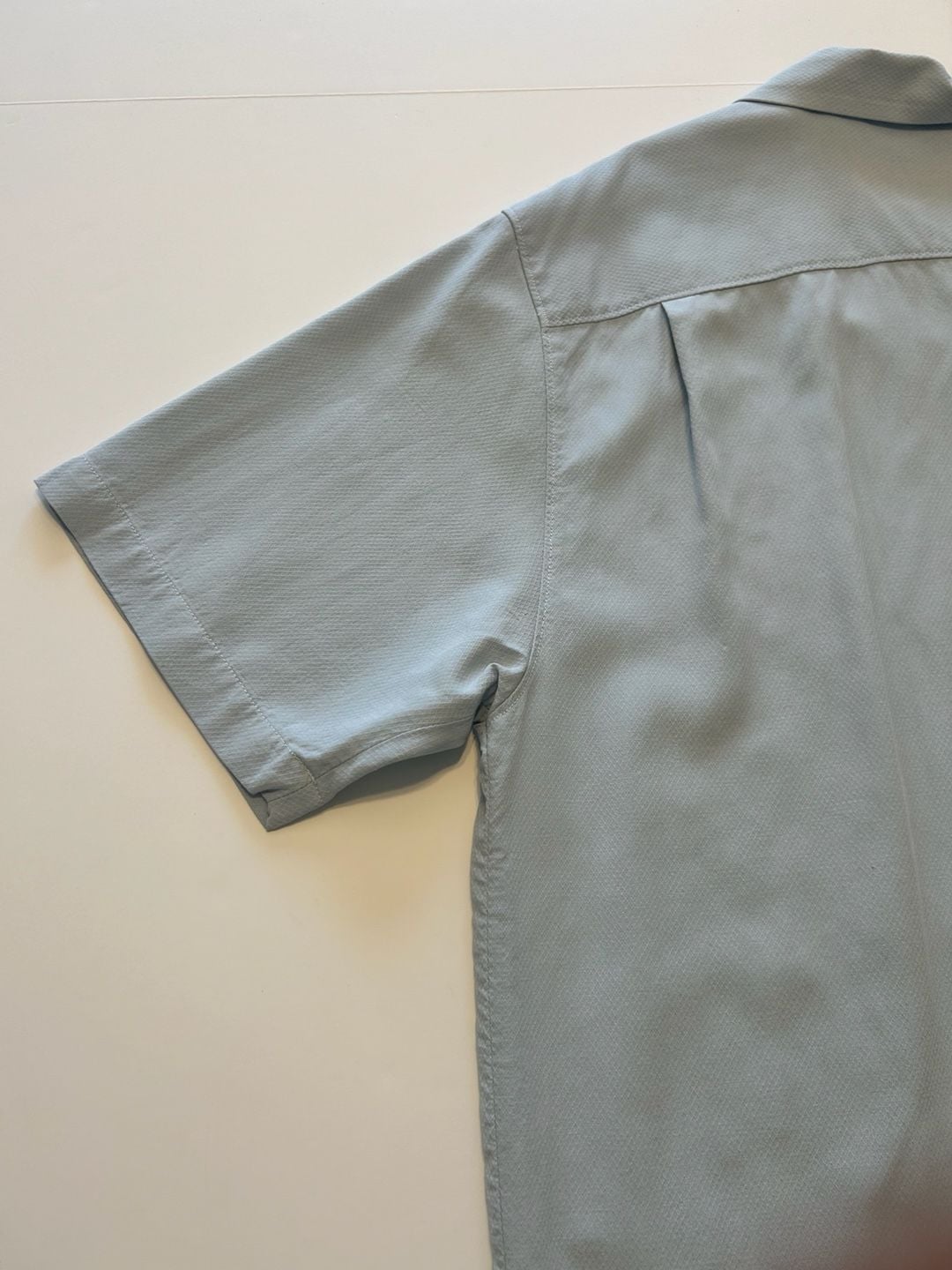 Tommy Bahama Silk Embroidered Short Sleeve Shirt XL Light Blue 12