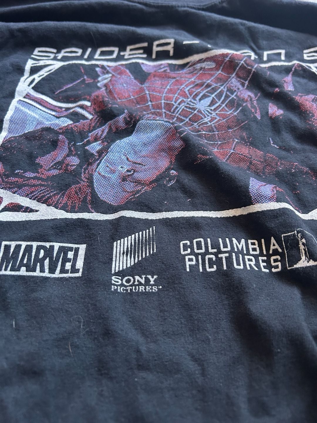 Comfort Colors Spider-Man 2 Movie Long Sleeve Shirt XL Black Graphic 4
