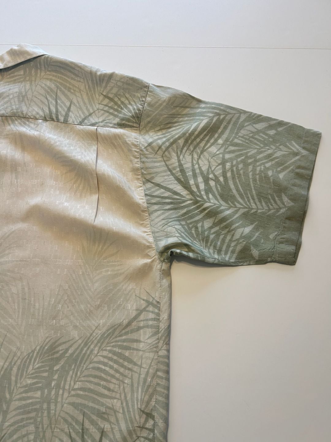 Tommy Bahama Silk Palm Leaf Shirt Size XL Green 9