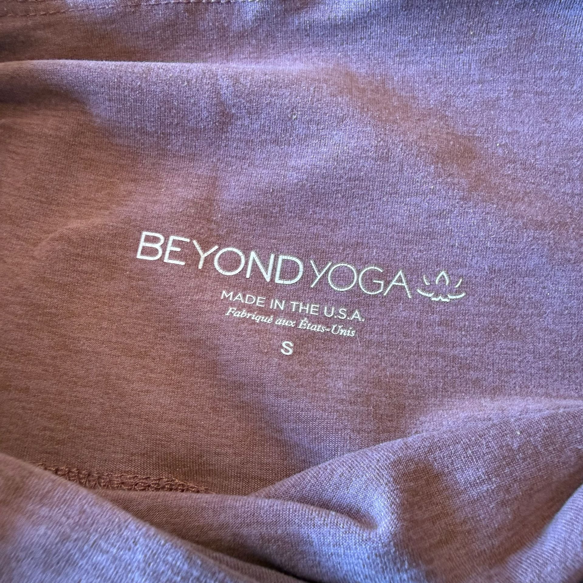 Beyond Yoga Spacedye Out Of Pocket Leggings Eggplant Purple Heather Women Size S 4