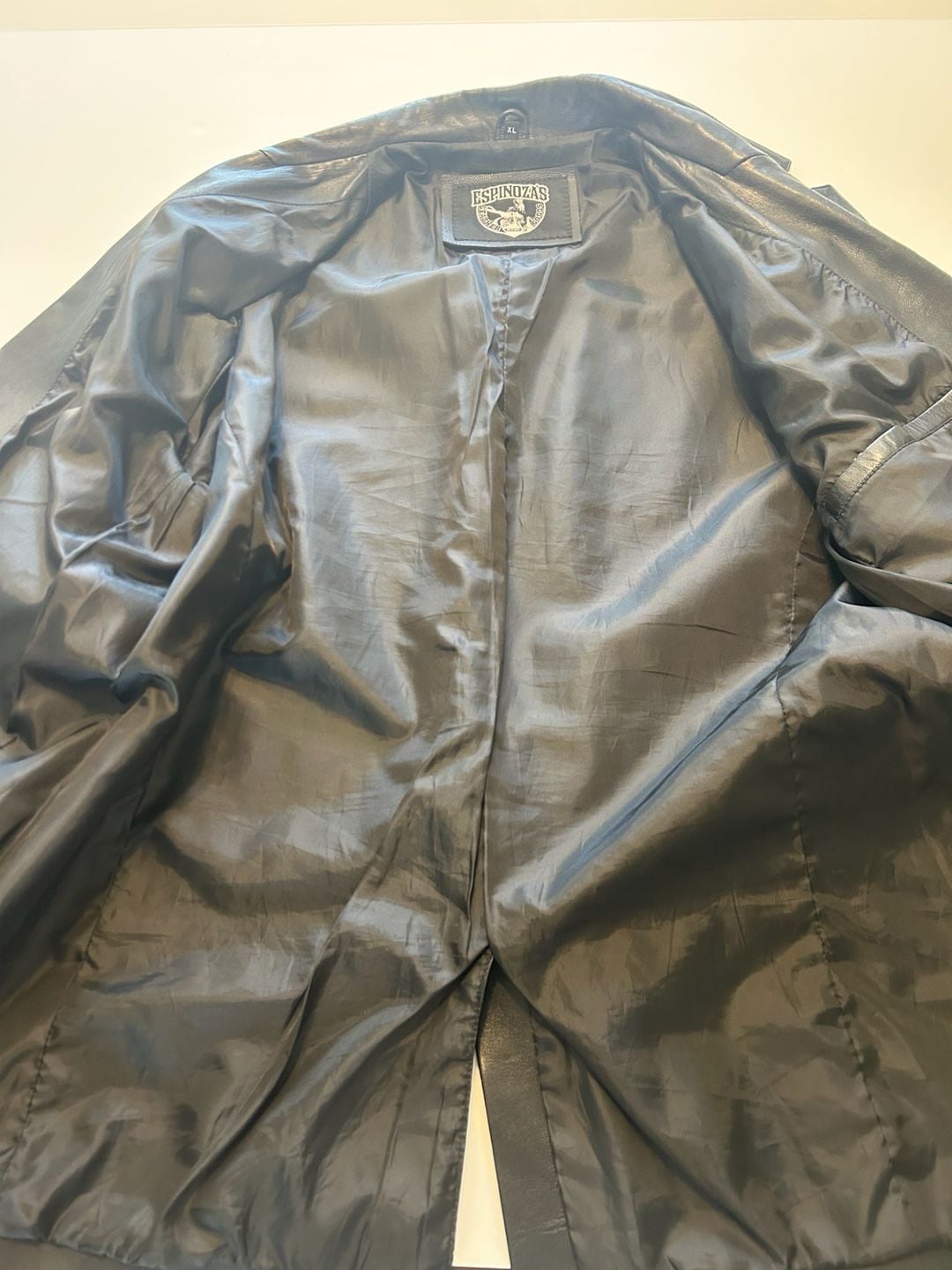 Espinozas Leather Blazer Size XL Black 8