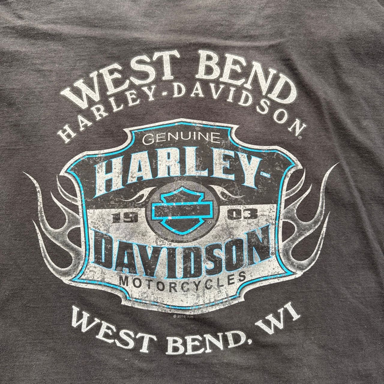 Harley Davidson Graphic T-Shirt Black Size 3XL 5