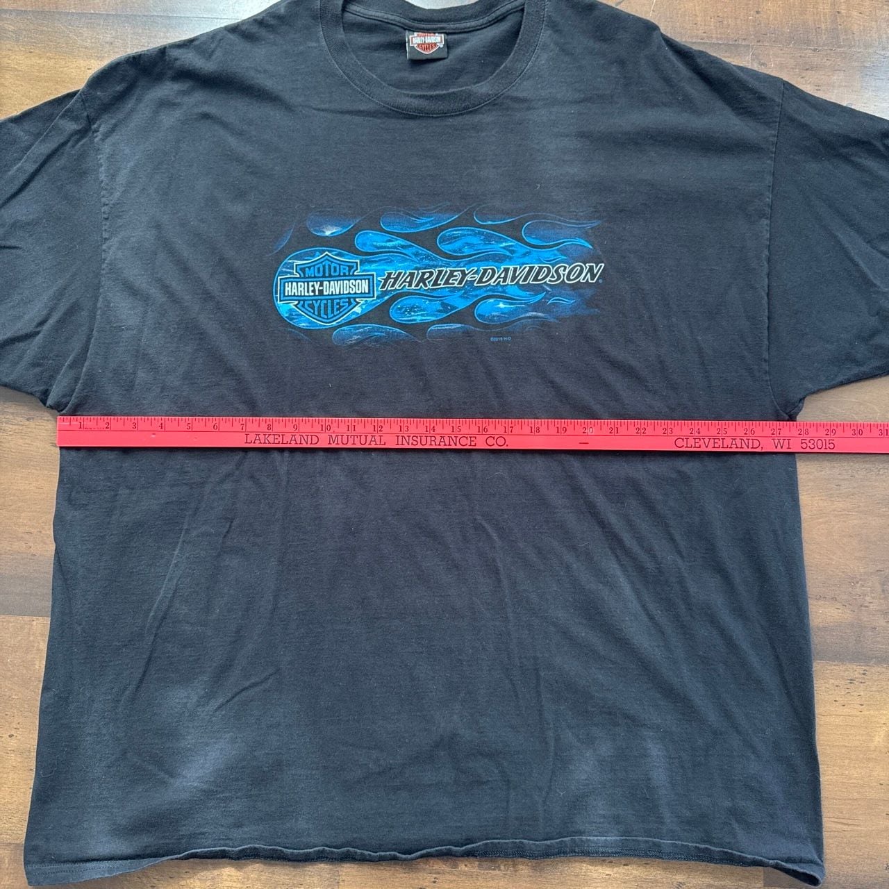 Harley Davidson Graphic T-Shirt Black Size 3XL 8