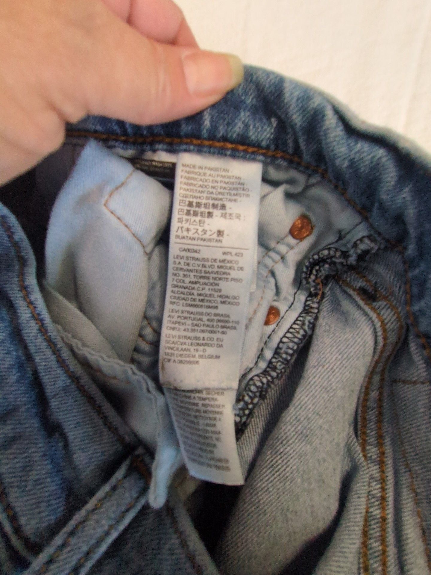 Levi's 514 Straight Jeans 29x30 Blue Denim Pre-Owned 8