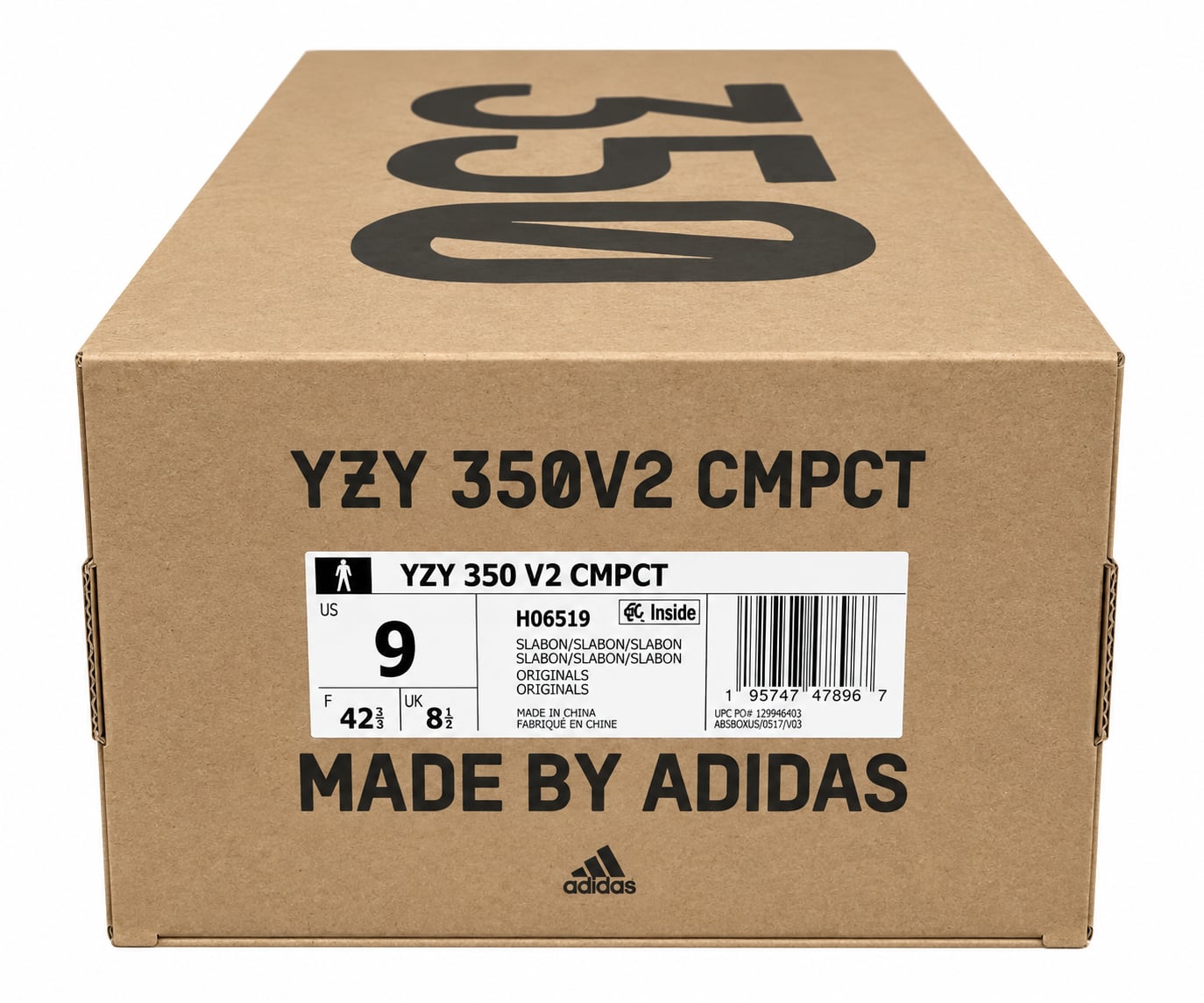 Adidas Yeezy Boost 350 V2 CMPCT Slate Bone Sneakers 5