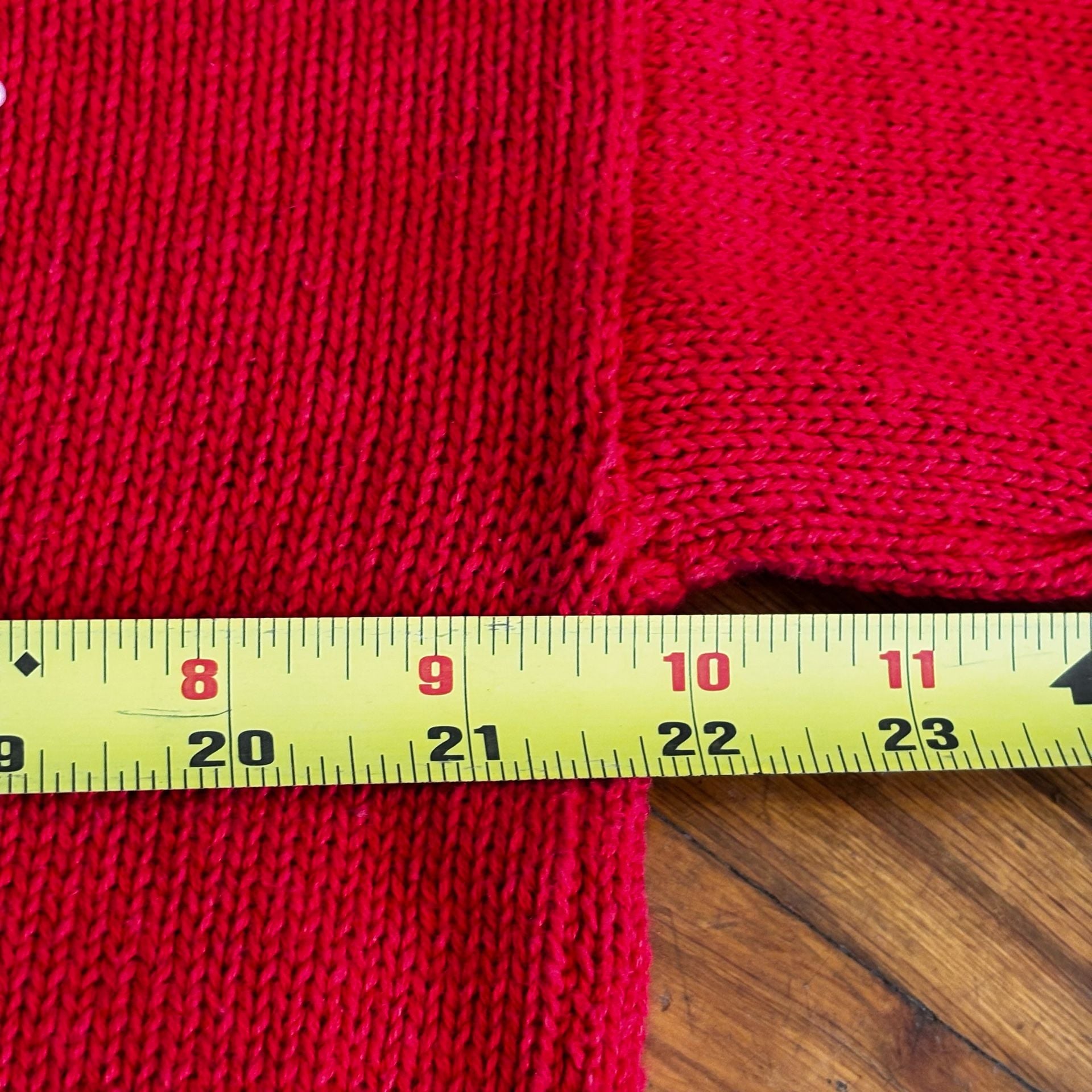 Red Rhinestone Embellished Christmastime Sweater Size M 6