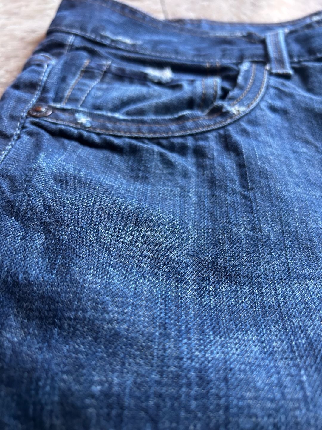 Aeropostale Relaxed Straight Jeans 36x34 Blue Denim 4