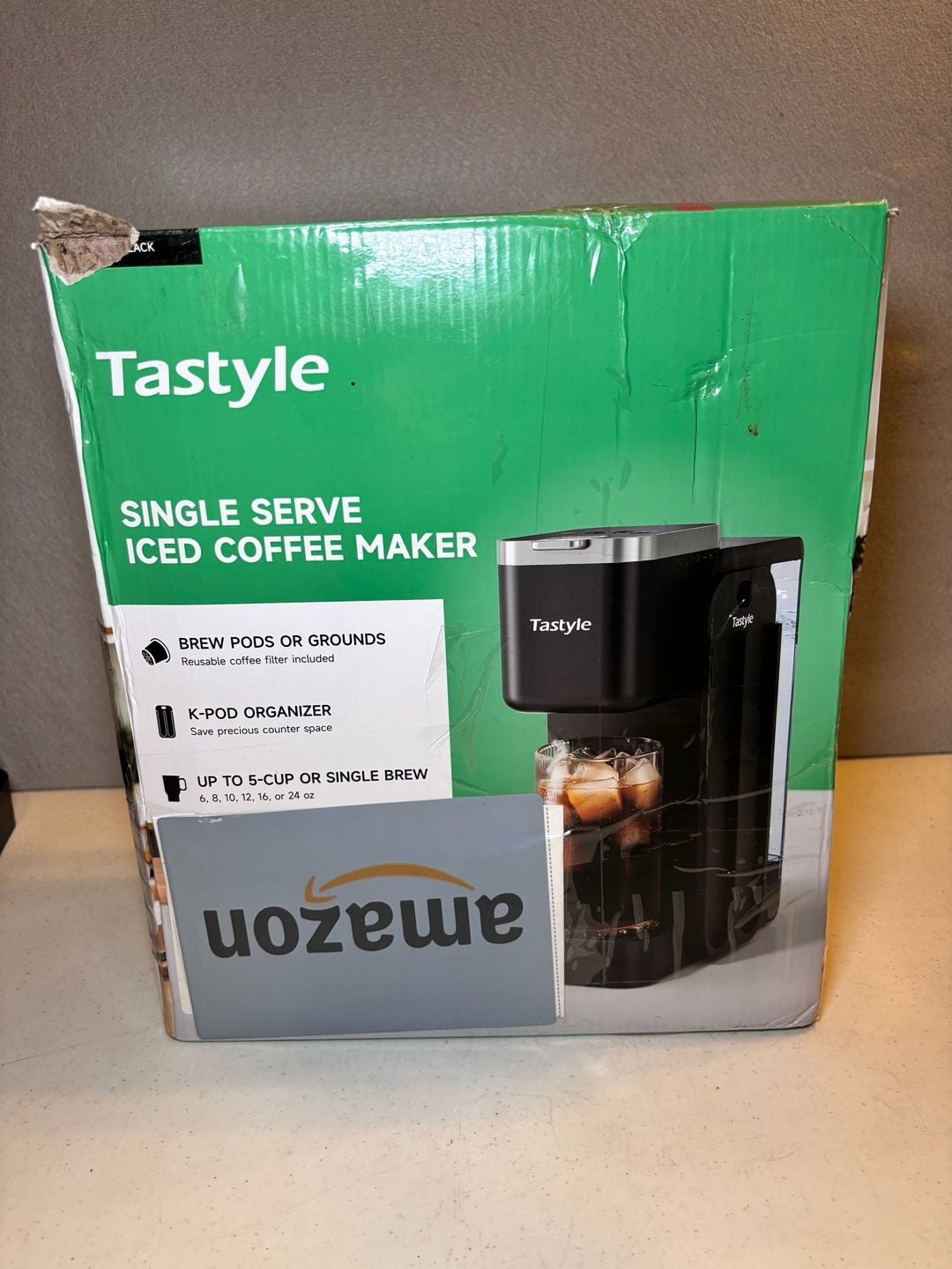 Tastyle Single Serve Iced Coffee Maker
(Missing ground coffee filter) 6