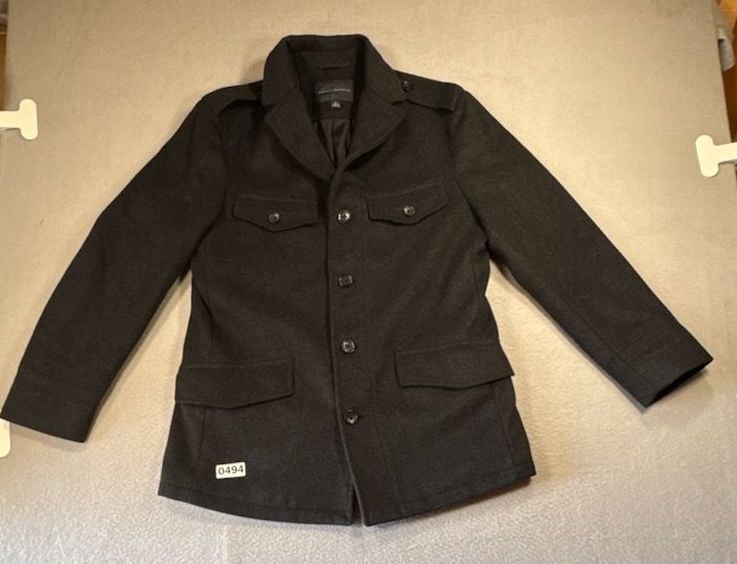 Banana Republic Wool Field Jacket Size S Charcoal Grey 5