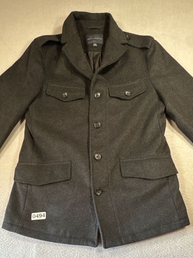 Banana Republic Wool Field Jacket Size S Charcoal Grey 6